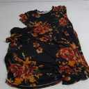 DB MOON Women Summer Casual Short Sleeve Dresses Empire Waist Dress with Pockets 2XL