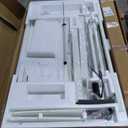 Marsail Standing Desk with Drawer, 48 x 24 inch Whole Piece Tabletop Electric Standing Desk, Height Adjustable Desk with USB Charging Ports, Sit Stand Desk with Storage for Home & Office White