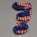 Leprato 3 Pack American Flag Headband Independence Day Bandanas 4th of July Red White and Blue Patriotic Hair band Hair Accessory for Women Girls