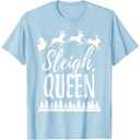 Cute Christmas Sleigh Queen LGBTQ Pride Gift T-Shirt T-Shirt