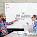 Mead Dry Erase White Board, 36" x 24" Magnetic Whiteboard for Office School or Home, Horizontal/Vertical Mount, White/Silver (SM85356)