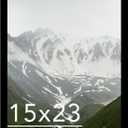 15x23 Picture Frame Black for Wall Mounting, Horizontal and Vertical Formats for Wall Hanging, Wood 15x23 Frame, Black, 1 Pack