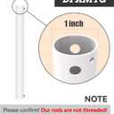 60 inch Ceiling Fan Downrod, 5 FT,1'' Diameter (White, Not Threaded)