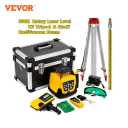 VEVOR Rotationslaser Rot Professional max Arbeitsbereich 500 m 360 Rotary Laser Level Wasser- und staubdicht außenbereich Arbeitszeit 20 Stunden in