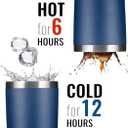 20 oz Stainless Steel Vacuum Insulated Tumbler with double-wall, lid, straw, and straw brush suitable mug for travel, coffee, juice, or water. (White)