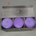 Lilac Scented Pillar Candles, 2.8x6 Inch Non-Toxic Purple Pillar Candle 210H Long Burning Smokeless Fragrance Candle Scented Candles for Home Decor Wedding, 3 Pack