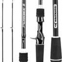 KastKing Perigee II Spinning & Casting Fishing Rods, Fuji O-Ring Line Guides, 24 Ton Carbon Fiber Casting and Spinning Rods - Two Pieces,Twin-Tip Rods and One Piece Rods