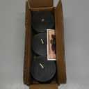 Simply Soson 3x3 inch Dark Moss Green Pillar Candles Set of 3, Rustic Texture, Unscented Green Candles, Dripless Candles, 3 inch Pillar Candles for Wedding Parties Spas Dinner Home Decoration Church