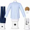 1250W Automatic Ironing Machine,Electric Hot Air Garment Dryer & Wrinkle Remover with Inflatable Mannequin Bag, Hands-Free Shirt & Pants Press, Portable Fast-Dry Iron for Home & Travel