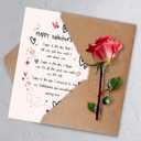 4 x Valentines Day Gifts for Him Her, Mens Valentines Day Gifts, Valentine's Day Card for Men Women Husband Boyfriend Wife (QQ-169)