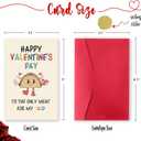 4 x Funny Valentines Day Card Gifts for Him Boyfriend, Naughty Valentine's Day Gifts for Men, Unique Valentines Day Cards for Husband, Taco Vday Cards