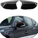 1 Pair Rear View Side Mirror Cover Door Mirror Caps Compatible with nfiniti Q50 Sedan 2014-2020 Q60 Q70 QX30 2015-2020 (Glossy Black)