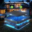KOOPER Solar Lights Outdoor Garden Decor - Upgraded 3 Pack with 9 Sunflower Lights, Waterproof Solar Outdoor Lights Auto ON/Off Solar Decorative Lights for Garden, Patio, Backyard