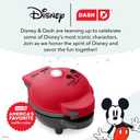 Disney | Dash MultiMaker Mini Maker System - Electric Waffle Maker & Swappable Plates - 1 MultiMaker, 4 Plates, Mickey Mouse & Friends Design, Aluminum