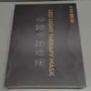 Red Light Therapy for Face, Light Therapy Mask for Firming, Wrinkles & Acne, Wireless Red & 850nm Infrared Light Silicone Mask, 7-Color LED Face Mask Portable for Use at Home & Travel, Black