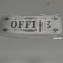 Office Sign for Door 1 Pack, 10 x 3 inches Rust Free Aluminum Self Adhesive Sign, UV Protected, Fade Resistant