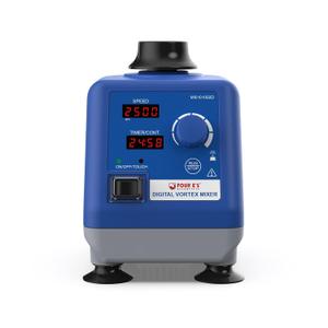 FOUR E'S SCIENTIFIC LED Digital Vortex Mixer Speed 0-3000rpm, Orbital Diameter 6mm, 50/60Hz, Touch, Timer and Continuous Modes, Mix 50ml Containers Within 3 Seconds - Benchtop for Laboratory