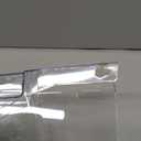 4 Pack Clear Acrylic Single Pocket, Plastic Hanging Wall Mount File Holder for Office Home, Clear