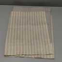 jinchan Linen Striped Valance for Windows 16 Inch Blackout Drapes for Small Window Farmhouse Double Layer Valance for Living Room Kitchen RV Rod Pocket 1 Panel Natural Beige