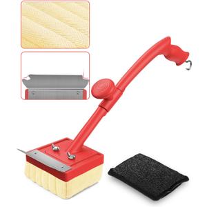 Grill Brush, Bristle Free, Safe Wire Bristles Steam Cleaning Brush, Cleaning Kit for Outdoor Grill, BBQ Cleaner Accessories, 2 Replacement HeadsBristle Free & Wire Bristles