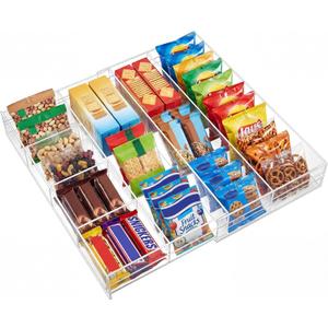 1 Pcs Acrylic Desk Drawer Organizer 2 Inch Height Expandable Drawer Organizer Trays with 7 Adjustable Compartments Desk Accessories for Makeup Silverware Office Bathroom(Clear) (Fashion)