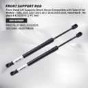 Front Hood Lift Supports Shock Struts Compatible with Fiat Models