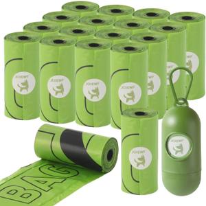 270 Count 13 x 9 Dog Poop Bags Rolls with Holder | Leakproof, Extra Thick & Tear-Resistant Waste Bags for Doggie, Cats & Pets | Unscented, Sturdy & Durable Pet Cleanup Bags for On-The-Go Use