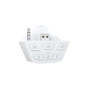 CHARM FOCUS Stereo Headset Adapter, Audio Mic Headphone Adapter for Xbox One, Xbox Series X|S and Elite Controller, Adjust Audio Balance (Game Sound & Voice Chat), Not Bluetooth Compatible, Ivory