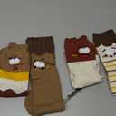 Novelty Fun Crew Socks for Women Colorful Crazy Socks for Women Girls Gifts (4 Pairs Expression)