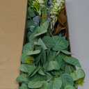 Artificial Greenery Stems Set 110 Pcs 8 Kinds of Faux Eucalyptus Stems and Flowers Fake Silver Dollar Eucalyptus Leaves Stems Bulk for Wedding DIY Bouquets Vase Table Centerpieces Decor