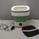 Portable Washing Machine, 16L Foldable & Lightweight, 3 Cleaning Modes, Compact Laundry, No Installation & Easy to Use for Travel, RV, Small Apartment & Dorm Room (Green)