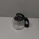 12-Cup Glass Coffee Carafe Replacement Pot Compatible with Mr Coffee, Black & Decker and 12 Cup Carafe Black with Close Handle, Replacement for PLD12, PLD12-RB, PLD12-NP