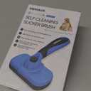Swihauk Self Cleaning Slicker Brush - Skin Friendly Deshedding Grooming Tool for Dogs & Cats, Suitable for Shedding & Haired Pets, with Pet Supplies Accessories, Blue