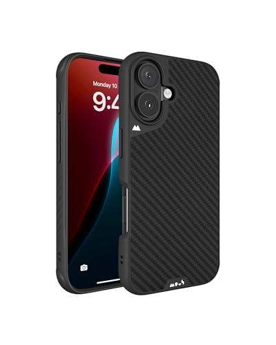 Mous for iPhone 16 Plus Case MagSafe Compatible - Limitless 6.0 - Carbon Fibre - Protective Shockproof Phone Cover