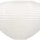 Mushroom Paper Lampshade17inch, White Folding Lamp,Interior Trim Lantern,Paper Ceiling Lamp Shade, 17.32 inches