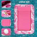 Inflatable Tanning Pool Lounger Float - Jasonwell 4 in 1 Sun Tan Tub Sunbathing Pool Lounge Raft Floatie Toys Water Filled Tanning Bed Mat Pad for Adult Blow Up Kiddie Pool Kids Ball Pit, Rose Pink, X-Large
