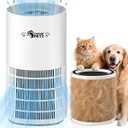 Ownpets Pet Air Purifier for Large Room up to 2620 ft², H13 HEPA Washable Filter for Pet Odor Hair Dander Pollen, Quiet Air Cleaner with Air Quality Monitor