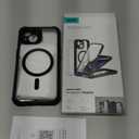 ESR for iPhone 14 Case, Compatible with MagSafe, Full-Body Military-Grade Drop Proof Case with Built-in 9H+ Tempered Glass Screen Protector, Armor Series, Clear Black