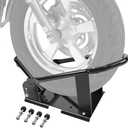 JY PERFORMANCE Motorcycle Wheel Chock, Universal Motorcycle Front Wheel Stand for Trailer, Cruiser, Sports & Dirt Bikes, 1800 lb Capacity Adjustable Wheel Stand for 15"-21" Wheels