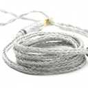 IEM Cable, 24-Core Silver-Plated Headphone Upgrade Cable, 1.25m, with 4.4mm and 3.5mm Plugs, Suitable for Gaming IEMs(Gray, 3.5mm 2 PIN)