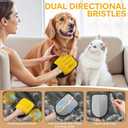 Pet Hair Remover Glove for Couch, Carpet & Car Seats, Reusable Electrostatic Dog Cat Hair Removal Glove, 5 Finger Design for Furniture, Clothing, Car Interior, Magic Brush Pet Hair (Yellow)