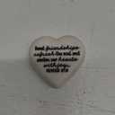 Friendships Are Sweet Scripture Heart 2.25 x 2.25 Cast Stone Plaque