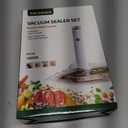 Handheld Vacuum Sealer for Food with 22 Reusable Sous Vide Bags, Compact Cordless Sealer Machine for Travel, Fresh & Save Meal Prep