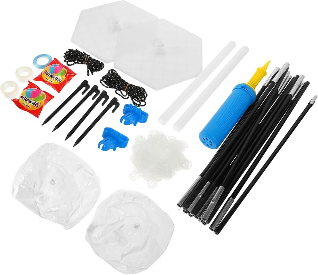 Garneck 1set Sturdy Balloon Arch Kit Support for Weddings Parties and Celebrations Reusable Arch Stand for Balloon Decorations Diameter Fiber Rods Easy to Assemble