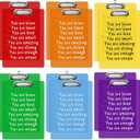 Sinload 24 Pcs Graduation Gifts Bulk for Class of 2026 Students, Inspirational Plastic Clipboard, A4 Letter Size Colored Clip Board with Low Profile Clip for End of Year School Classroom Gift