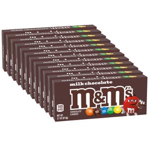 M&M'S Milk Chocolate Candy Movie Theater Box, 3.10 Ounce (Pack of 12) BB Date: 01/2027