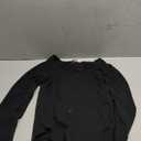 Women's Square Neck Short Sleeve Long Sleeve Bodysuit Sexy Body Suits Shirt Slim Fitted Tops,Black, L