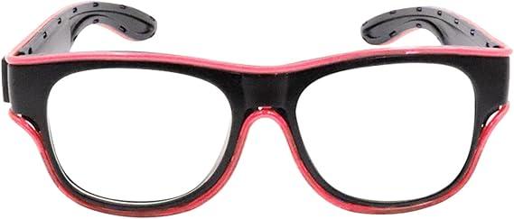 Wireless LED Glasses - Light Up Neon Glasses | Creative USB Charging LED Costumes Accessories | Luminous Eyewear Favors Accessories for Kids Adults Cosplay Birthday Halloween