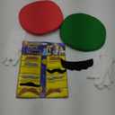 Humairc Super Bros Hats Accessories Set Mary Luigy Caps, Mustaches, Suspenders, Gloves Buttons Halloween Cosplay Costume
