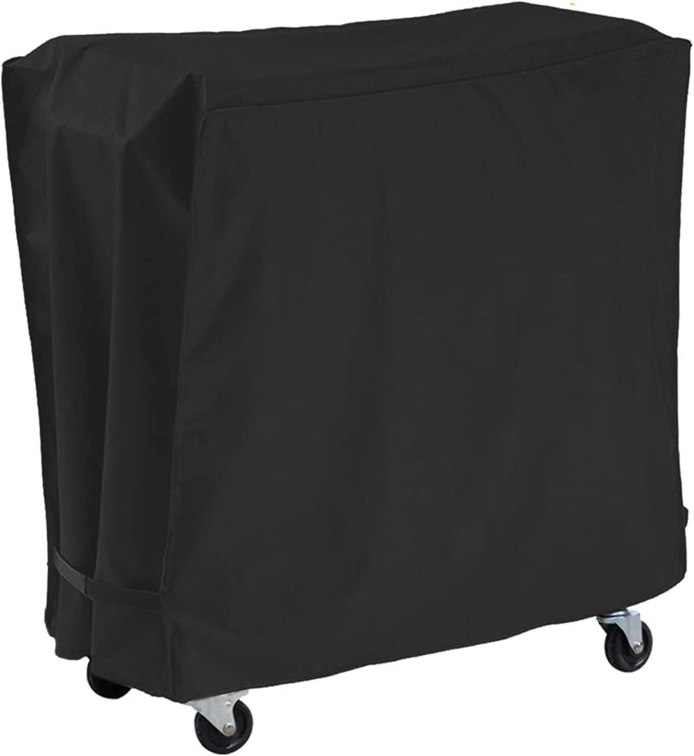 AKEfit Patio Cooler Cart Cover,Waterproof Ice Chest Cart Cover Fits 65-80 Quart Patio Party Ice Chest Rolling Cooler (43"W x 22" D x 32" H, Black)